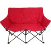 Camping Love Seat Chair;  Red;  Adult use