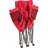 Camping Love Seat Chair;  Red;  Adult use