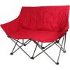 Camping Love Seat Chair;  Red;  Adult use