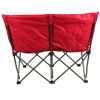 Camping Love Seat Chair;  Red;  Adult use